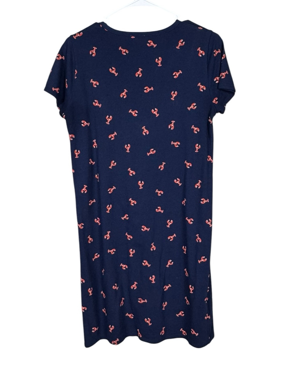 J Crew Womens Lobster T Shirt Dress Size XS Coastal Beach Fisherman Nautical - Picture 4 of 6